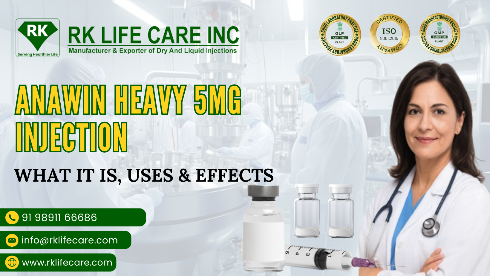 Anawin Heavy 5mg Injection: What It Is, Uses & Effects